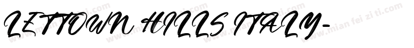 LETTOWN HILLS ITALY字体转换